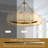 24"/ 31"Dimmable LED Drum Alabaster Chandelier Brass Pendant Lights For Dining Room-917483233-916560376