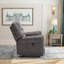 Ensemble de 5 fauteuils de cinéma maison Merion classiques et surdimensionnés en similicuir respirant, inclinables électriques, de 101 cm de large.-104469569