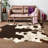 Ganote Animal Print Faux Cowhide Area Rug-649386223-584485139