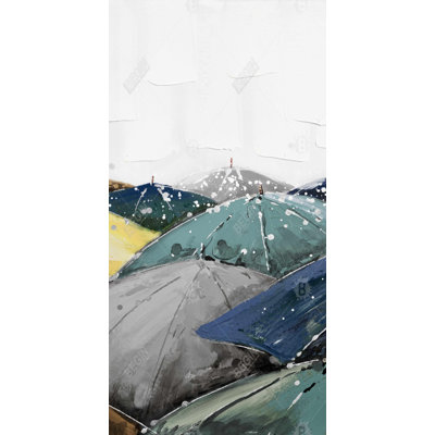 Umbrellas - 15.75"x31.50" Desk mat