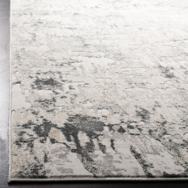 Dyllan Vogue Performance Abstract Rug, Square 3'