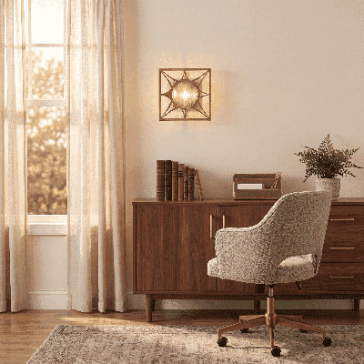  Balfour 1-Light Wall Sconce in Warm Brass