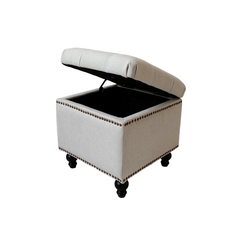 Repose-pieds SEAT4U Beckmann, 100% polyester blanc givré