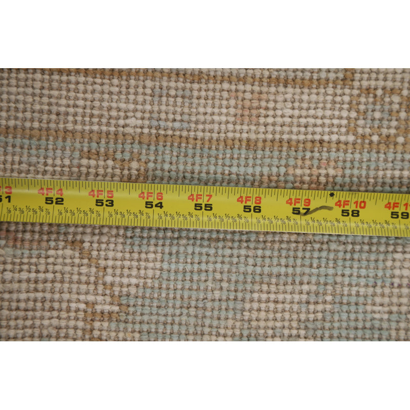 One-of-a-Kind 2'0" X 4'1" New Age Wool Area Rug in Beige