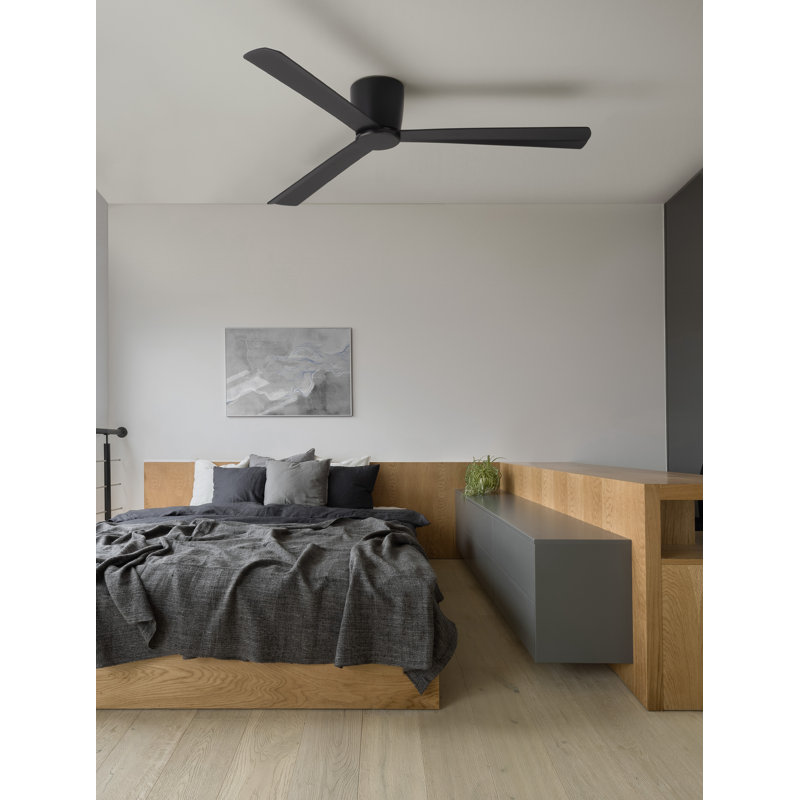122cm Ceiling Fan, Black, Black