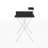 Gaming Desk with Cup Holder, Headphone Hook, and Monitor/Smartphone Stand-1588161565