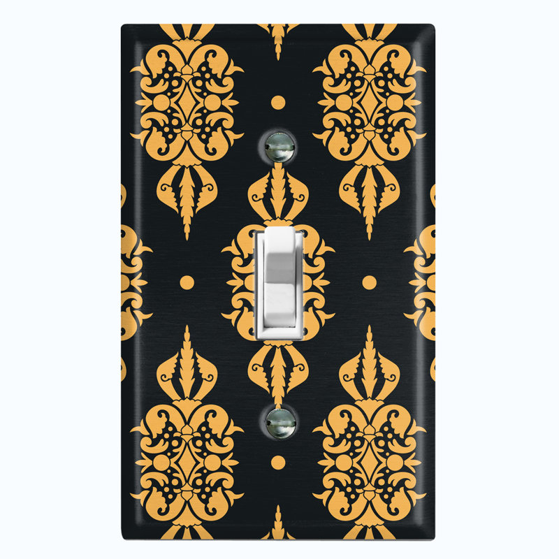 Patterned 1 - Gang Toggle Light Switch Standard Wall Plate