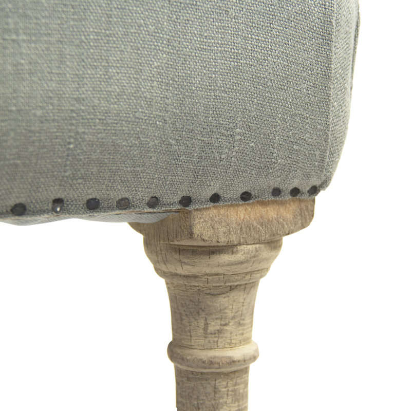 Giselle Yes Stool with Solid Wood Frame, Counter Stool (24” Seat Height)
