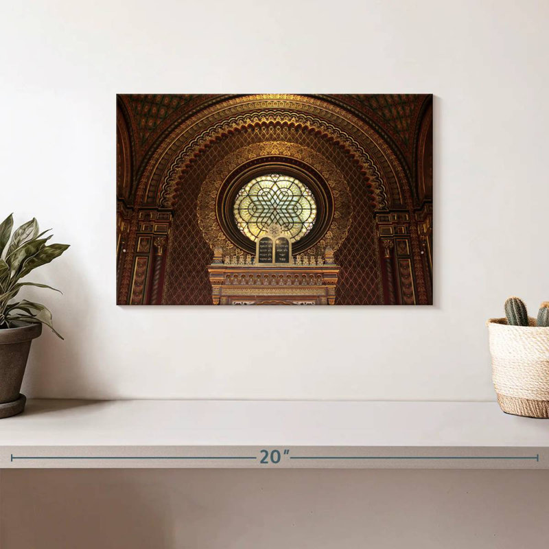 Intérieur de la synagogue espagnole Nicci, H 8 po x l 12 po