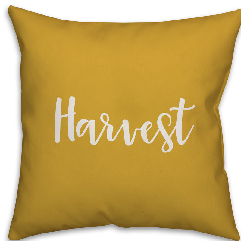  Coussin Harvest, Moutarde, Coussin décoratif