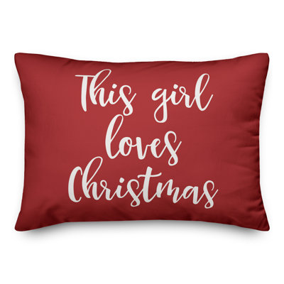  Coussin «This Girl Loves Christmas»