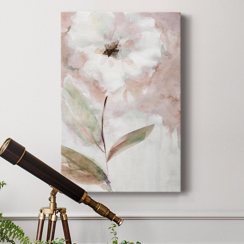 Fleur d'été I - peinture sur toile tendue, H 60 po x l 40 po x P 1 po