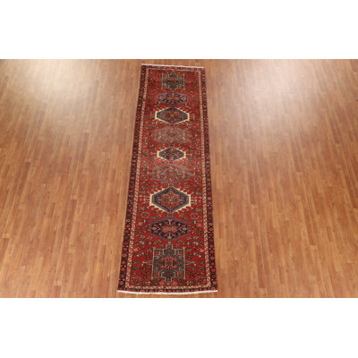 Vegetable Dye Traditional Runner Rug 11' 3'' X 3' 5''