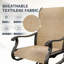 Chaises de salle à manger pivotantes à 360 ° pour l'extérieur - Chaises de salle à manger ergonomiques pour la cour, le balcon et l'extérieur-1302426302
