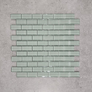 Mosaïque de verre vert clair