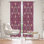 Paire de rideaux obscurcissant en polyester Amryn