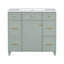 Meuble-lavabo 36 po, portes à fermeture douce, tablettes réglables et tiroir de rangement pour sèche-cheveux-1265489349