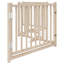  Barrière pour chien avec porte pliable 4 panneaux 126,0 po en bois de sapin massif