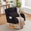 Fauteuil à bascule Roomfitter avec dossier haut, accoudoir moderne et poches latérales pour le salon