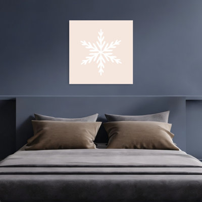 «Delicate Winter Snowflake Abstract Contemporary Landscape Nature», reproduction d'art murale