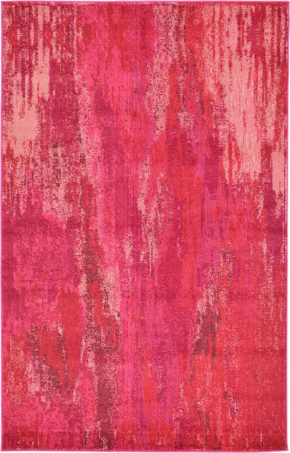 RugPal Meadow Geometric Magenta Area Rug | Wayfair