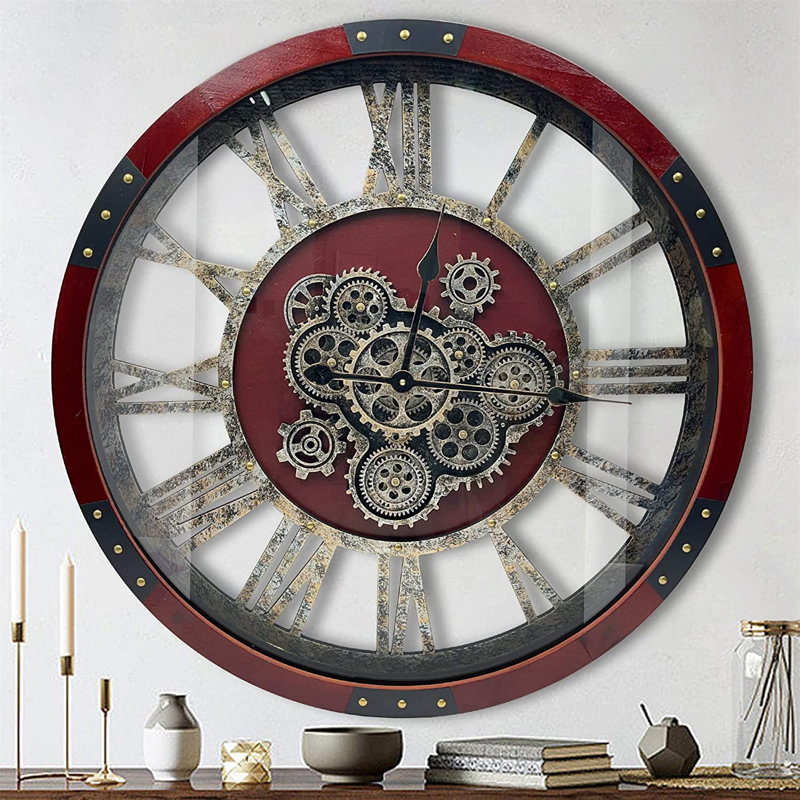 Jauwana Solid Wood Wall Clock
