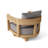 Swivel Teak Outdoor Lounge Chair , Sunbrella® Cushions Included