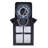 Sioban Traditional Outdoor Down Light Lantern, Black Finish, Clear Seeded Glass