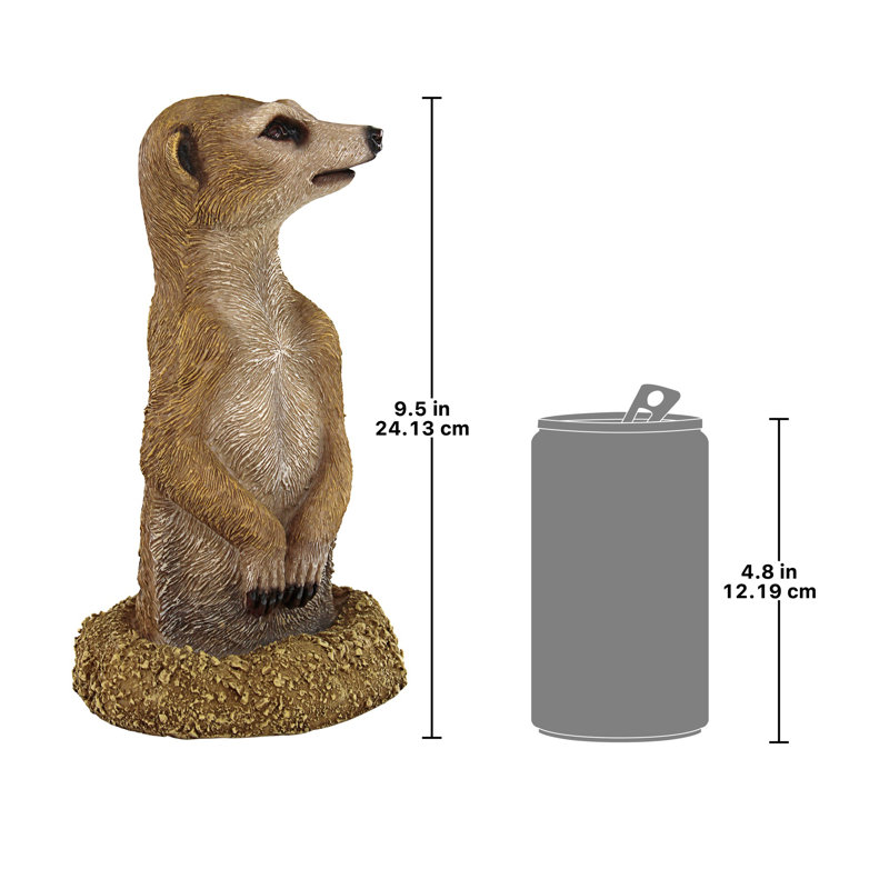 Trou dans une statue de suricate africain