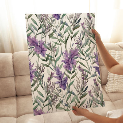 Floral lavande I Cottage, reproduction d'art non encadrée
