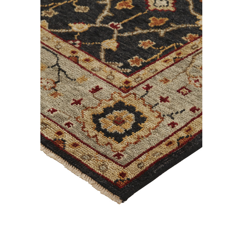 Carrington Wool Floral Area Rug, Rectangle 5'6" x 8'6"