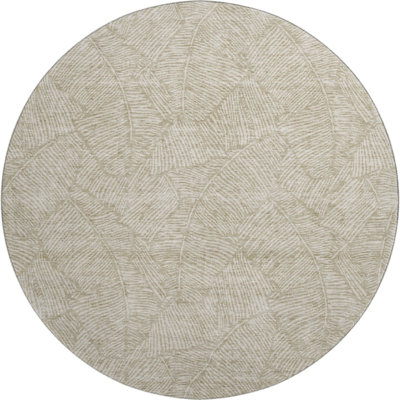 Premium Machine Washable Prisco Taupe Rug