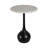 Ernstfried Modern Round Marble Top Accent Table for Bedroom - Sleek Small Side Table with Sculptural Ball Base for Living Room, Narrow End Table Design - 21"-115823808