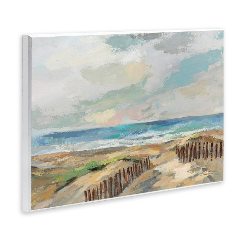  Summer Beach Dunes Wall Plaque Art by Silvia Vassileva, H 10 po x l 15 po
