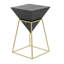 Table de bout à piédestal Argent
