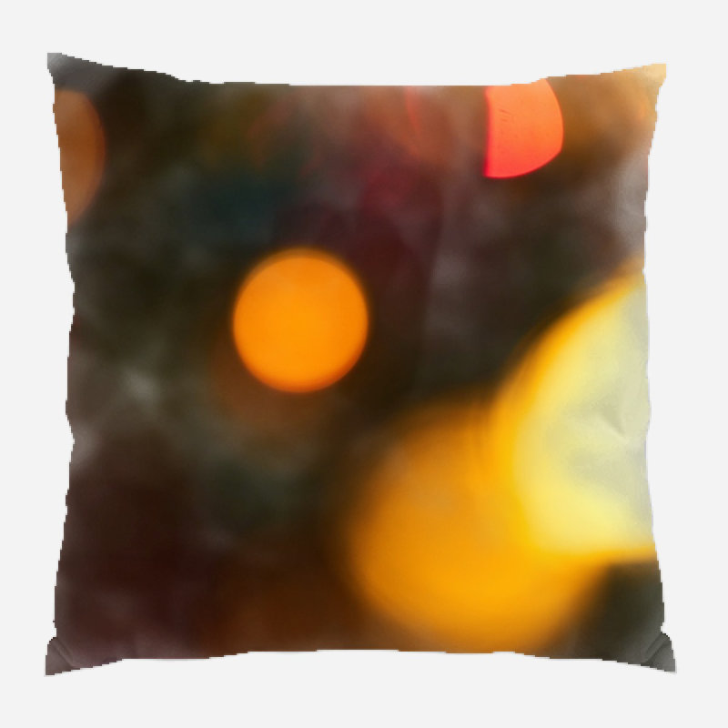 Abstract Microsuede Reversible Throw Pillow