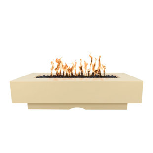 Del Mar Rectangle Concrete Smokeless Fire Pit