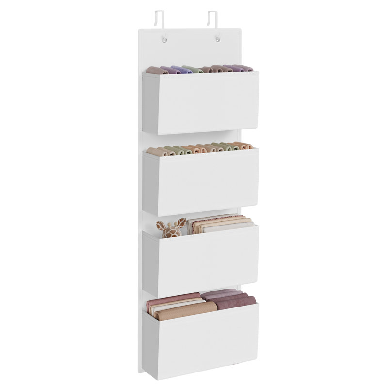 33.5x12x100cm Fabric Hanging Organiser, Cloud White