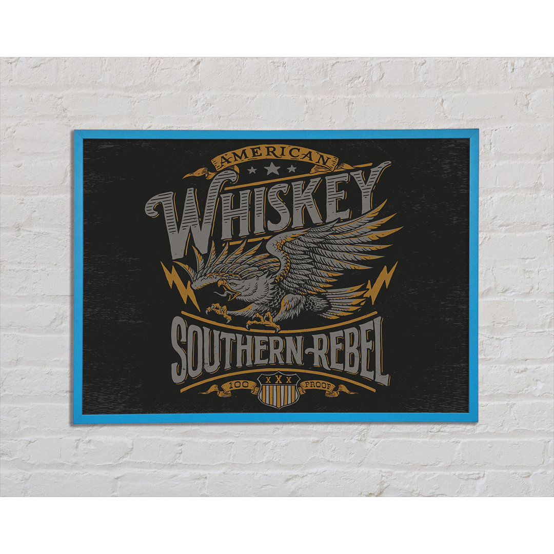 Whiskey Southern Rebel - Einzelner Bilderrahmen Kunstdrucke