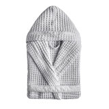 Aura 100% Cotton Waffle Gender Neutral Bathrobe with Hood