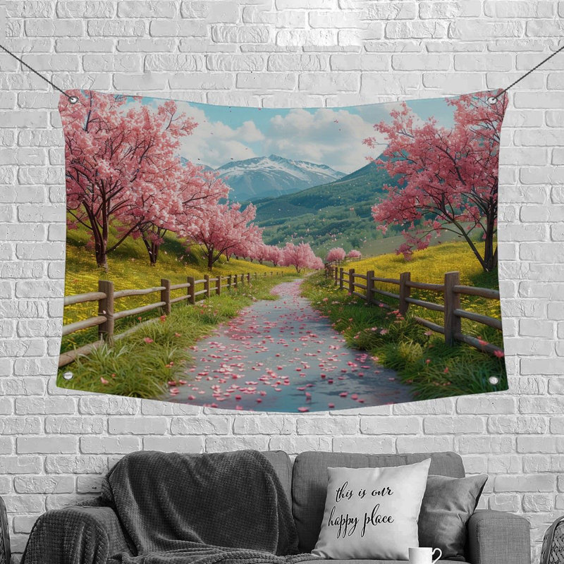 Tapisserie en microfibre, H 68 po x l 80 po