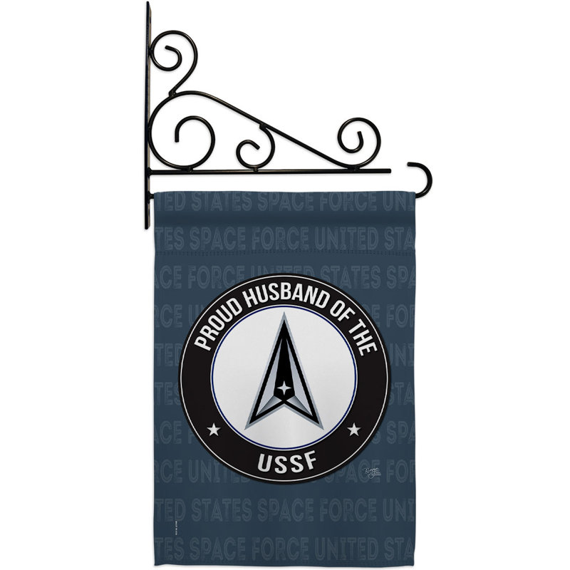 Ensemble de drapeaux en polyester 19 po x 13 po Proud Husband