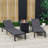 Dueitt Outdoor Aluminum Chaise Lounge Chair with Fire Pit Side Table-293522613-305044785