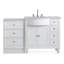 Comptoir de meuble-lavabo simple 58 po