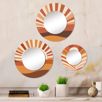 Kaleson Metal Round Mirror