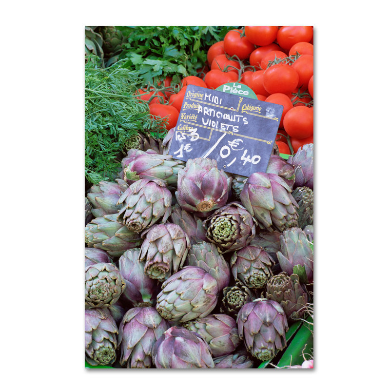 Ann "Artichokes", reproduction de photo sur toile tendue, H 24 po x l 16 po