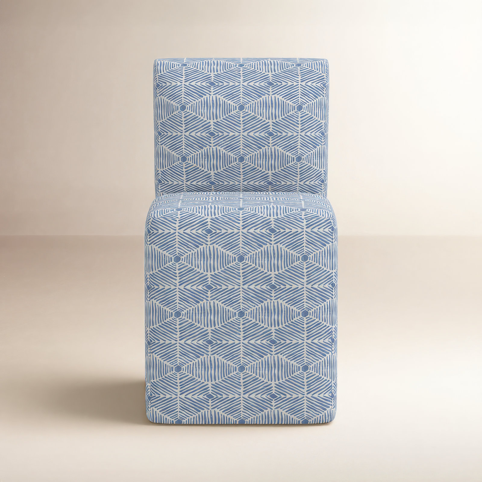 Mendy Parsons Dining Chair, Painted Diamond Dusty Blue