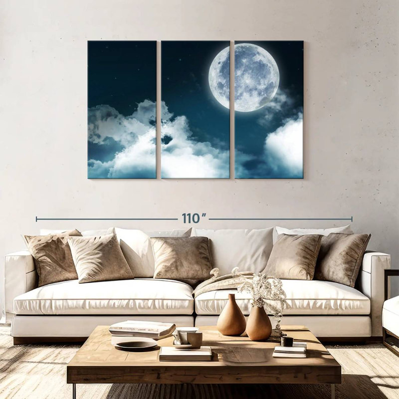 Oberle Night Sky With Clouds, 48" H x 74" W