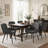 Upholstered Chenille Dining Chairs With Metal Legs (Set of 2)-884257769