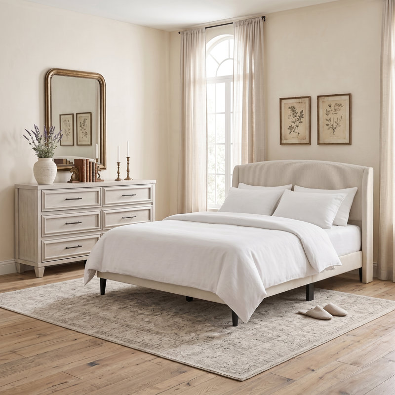 Jolande Contemporary 2 Pieces Bedroom Set, Twin, 2 Pcs: Bed, Dresser